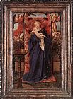 Jan Van Eyck Wall Art - Madonna and Child at the Fountain